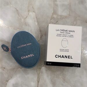 CHANEL La Crème Main Hand Cream with Blue Pouch
